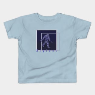 Bigfoot Blue Squares Kids T-Shirt